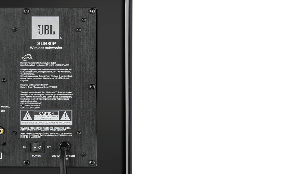 SUB80P Powerful Built-in Amplifier: 200W (continuous), 400W (peak) - Image